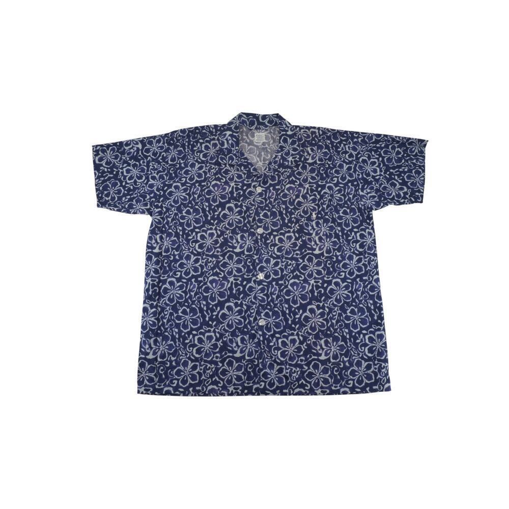 Polo Ralph Lauren Blue Floral Hawaiian Camp Shirt Men’s L/XL Cotton